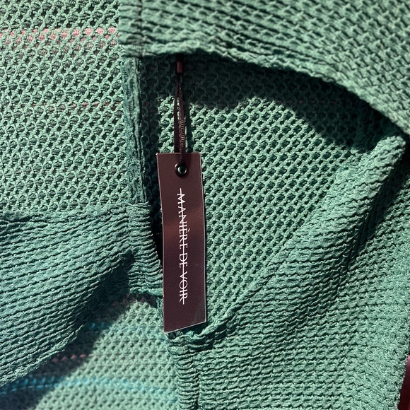 Textured Green Cutout Bodysuit w/thumb holes - Picture 11 of 13